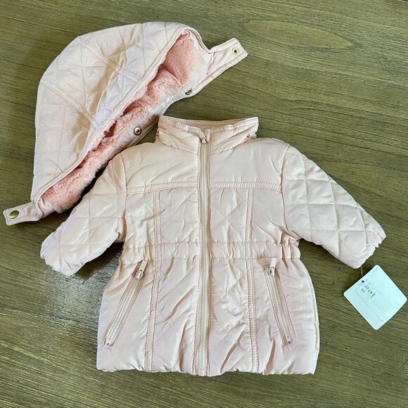 Infant Girl Puffer Coat Pink 3 month‎ - Picture 11 of 13